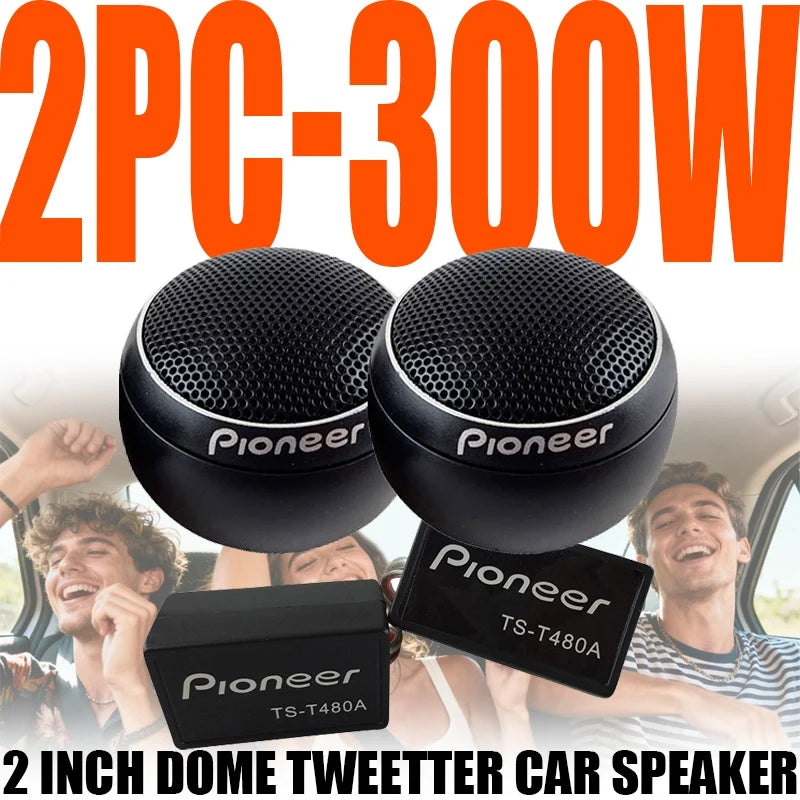 600W Car Stereo Speakers (2*300W) Music Car Tweeter Car Audio Silk Film Speaker Boxes High-Pitched Modificat Tweeter Loudspeaker