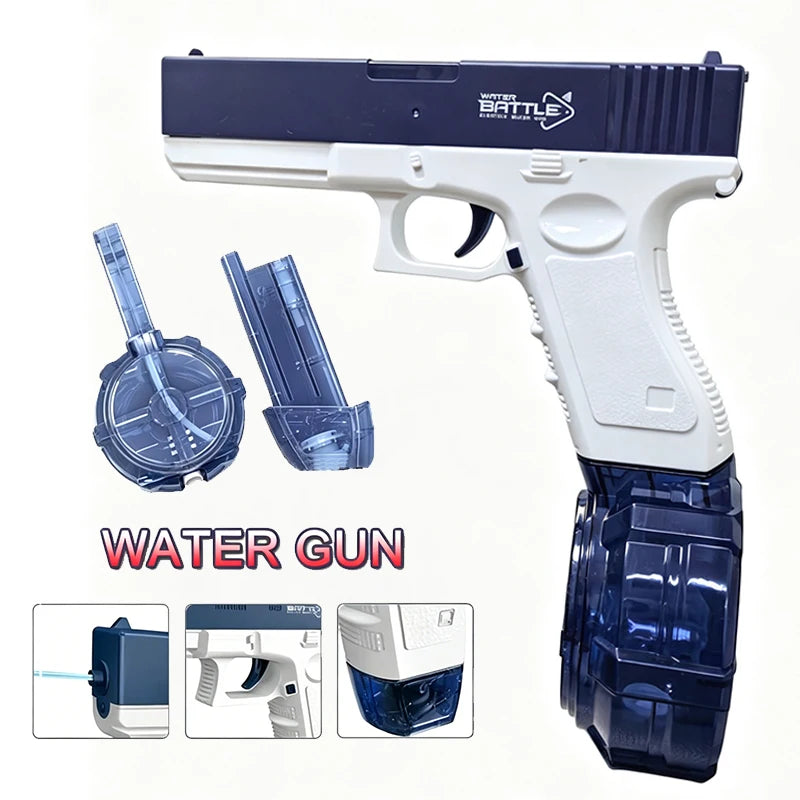 Electric Water Guns For Adults Powerful Squirt Automatic Water Suction Water Blasters Summer Outdoor Beach Toy For Boys Kid Gift