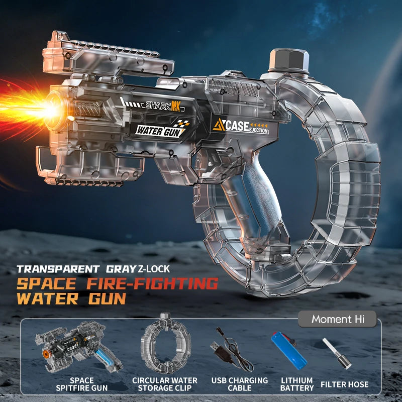 Electric Water Guns For Adults Powerful Squirt Automatic Water Suction Water Blasters Summer Outdoor Beach Toy For Boys Kid Gift