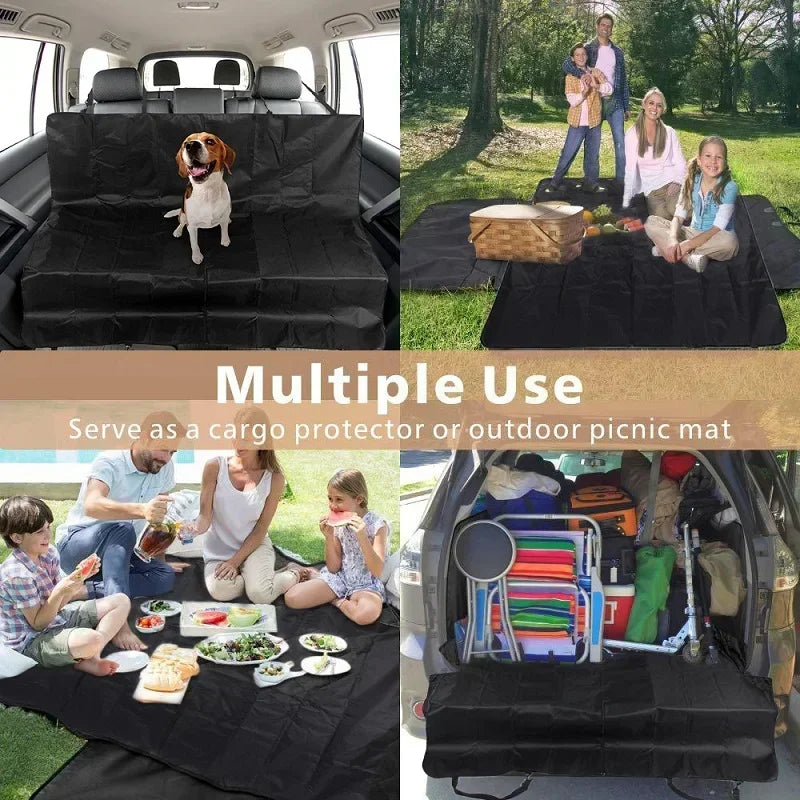 1pc  Waterproof 600D Oxford Cloth Dog Car Seat Cover Pet Travel Dog Carrier Car Trunk Mat SUV Cargo Liner For Dogs