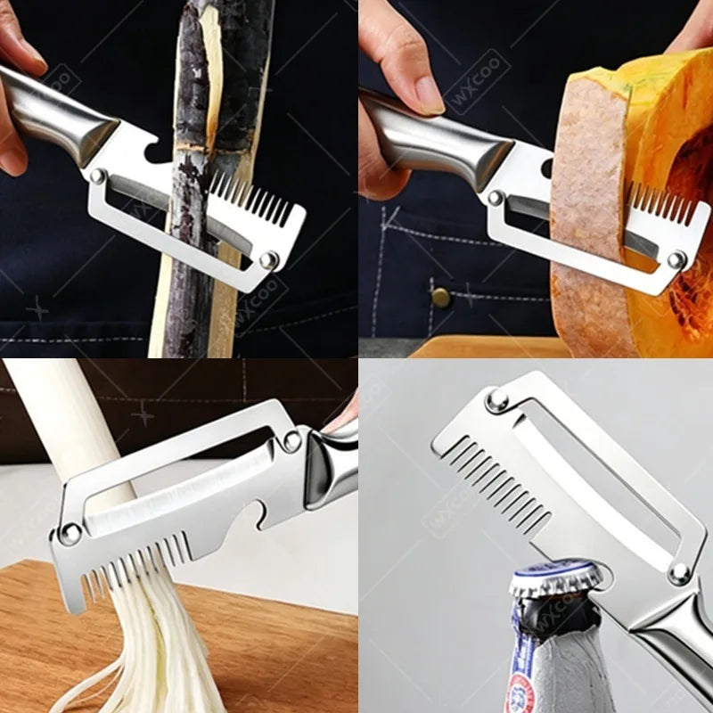 Multi-Function Kitchen Peeler Stainless Steel for Slicing Fruit and Vegetables Kitchen-Specific Peeler Kitchen Accessories Tools