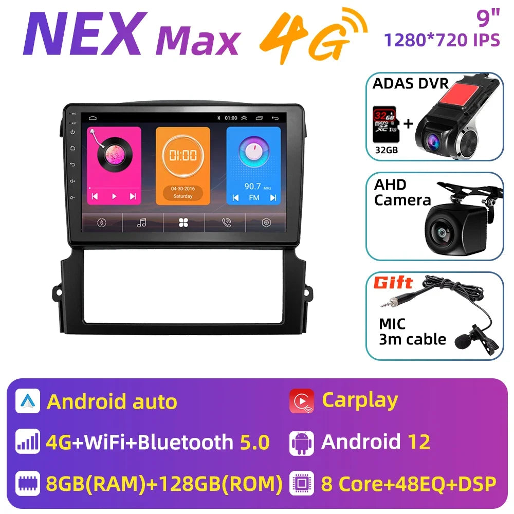 2 Din Android Car Radio Stereo for Kia Sorento BL 2002-2011 Car Multimedia Player GPS Navigation Head Unit Autoradio Audio Auto
