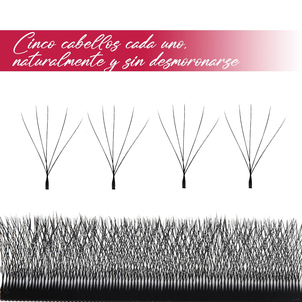 FADVAN YY/3D/4D/5D/6D W Shape Lashes M/C/D Curl Premade Volume Fans Faux Mink Eyelashes Brazilian Volume Natural Soft YY Lashes