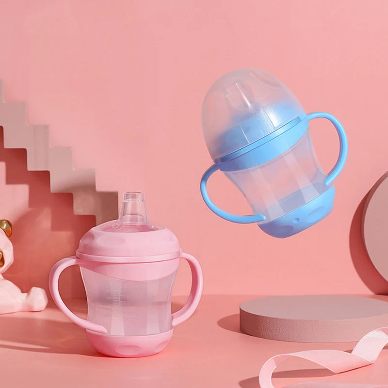 Child Bottle Children's Water Bottle Leakproof Water Bottles Outdoor Portable Children's Cups Infant Training Cups WithHandle