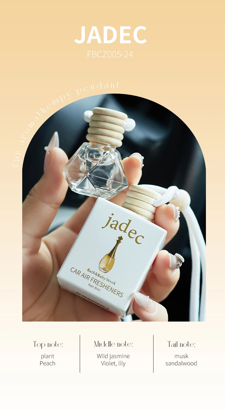 Perfume bottle car perfume, long-term car air freshener, car perfume used for car interior accessories, keep charming and fresh