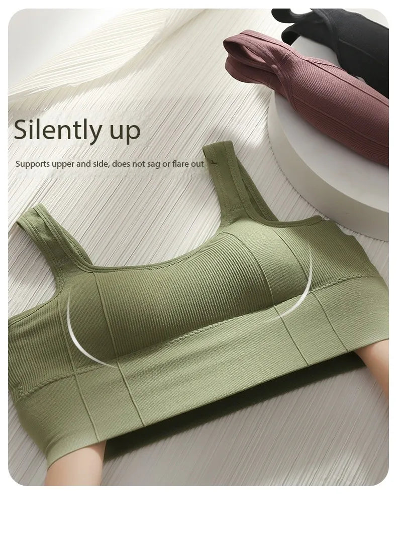 Breathable Sports Bra Anti-Sweat Fitness Top Women Seamless Yoga Bra Shockproof Crop Top Push Up Sport Bra Gym Workout Top