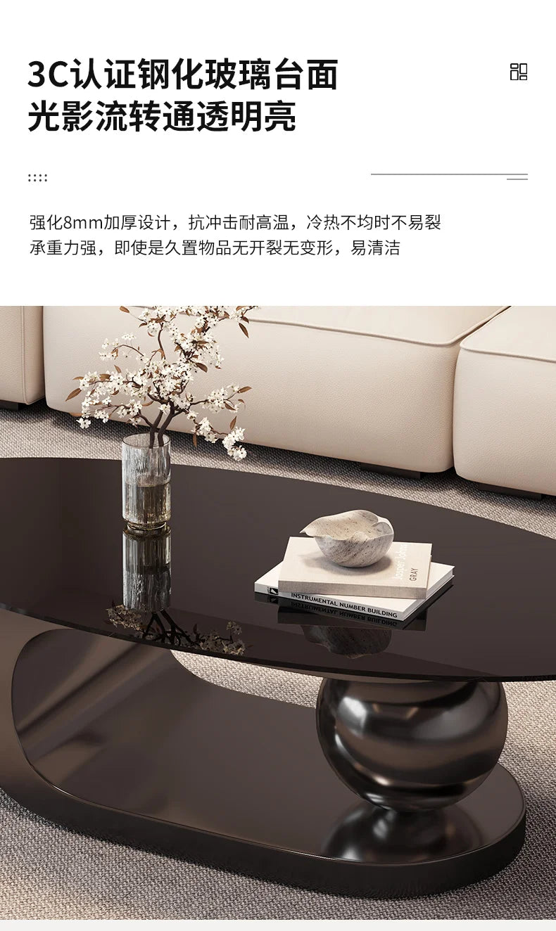 Round Trendy Coffee Table Exquisite Luxury European Trendy Coffee Tables Simple Beauty Mesa Auxliar Living Room Furniture