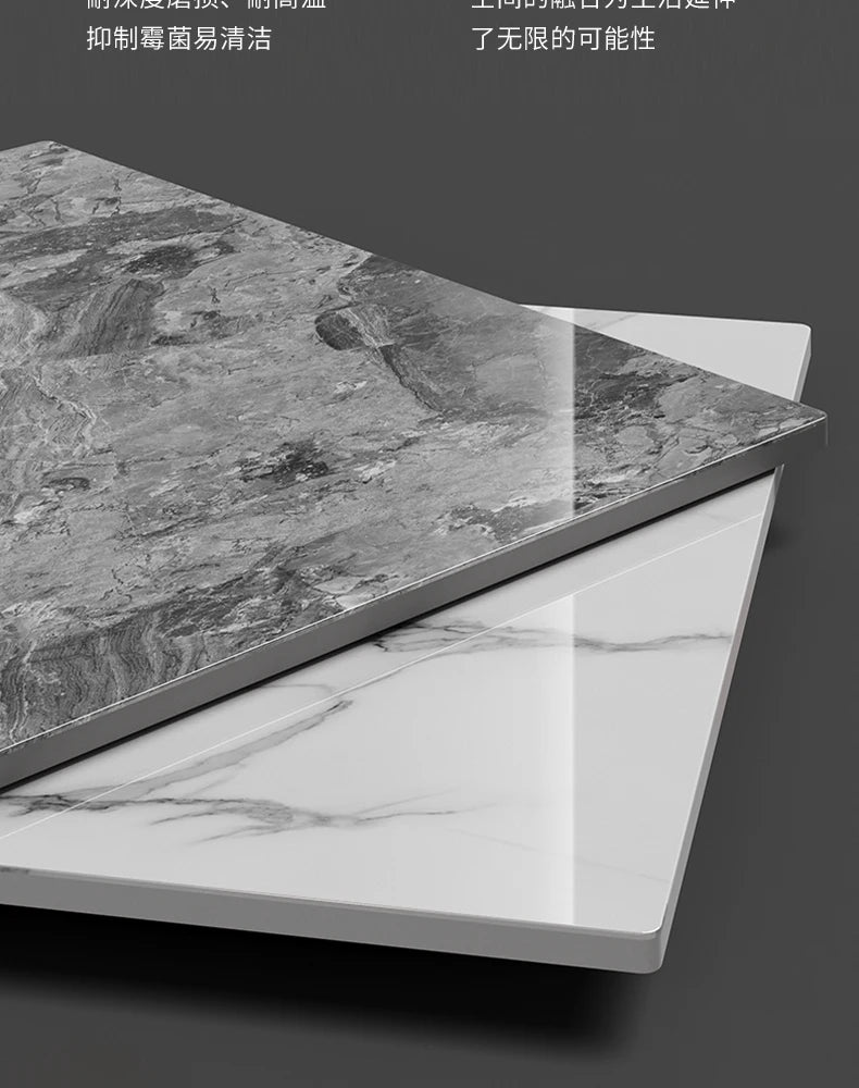 Luxury Marble Effect Coffee Tables Modern Design Square Storage Coffee Tables Minimalist Aesthetic Stolik Kawowy Home Furniture