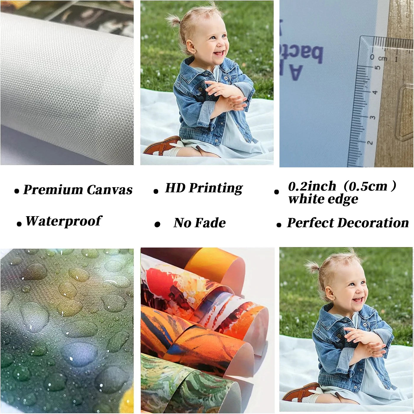 Custom Canvas Printing Personalized Photo Poster Suitable for Weddings Pets Birthdays