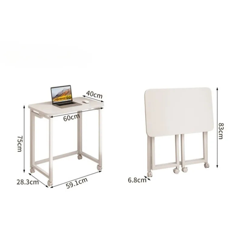 Folding computer desk desk removable table home student study table bedroom bedside table writing table desk