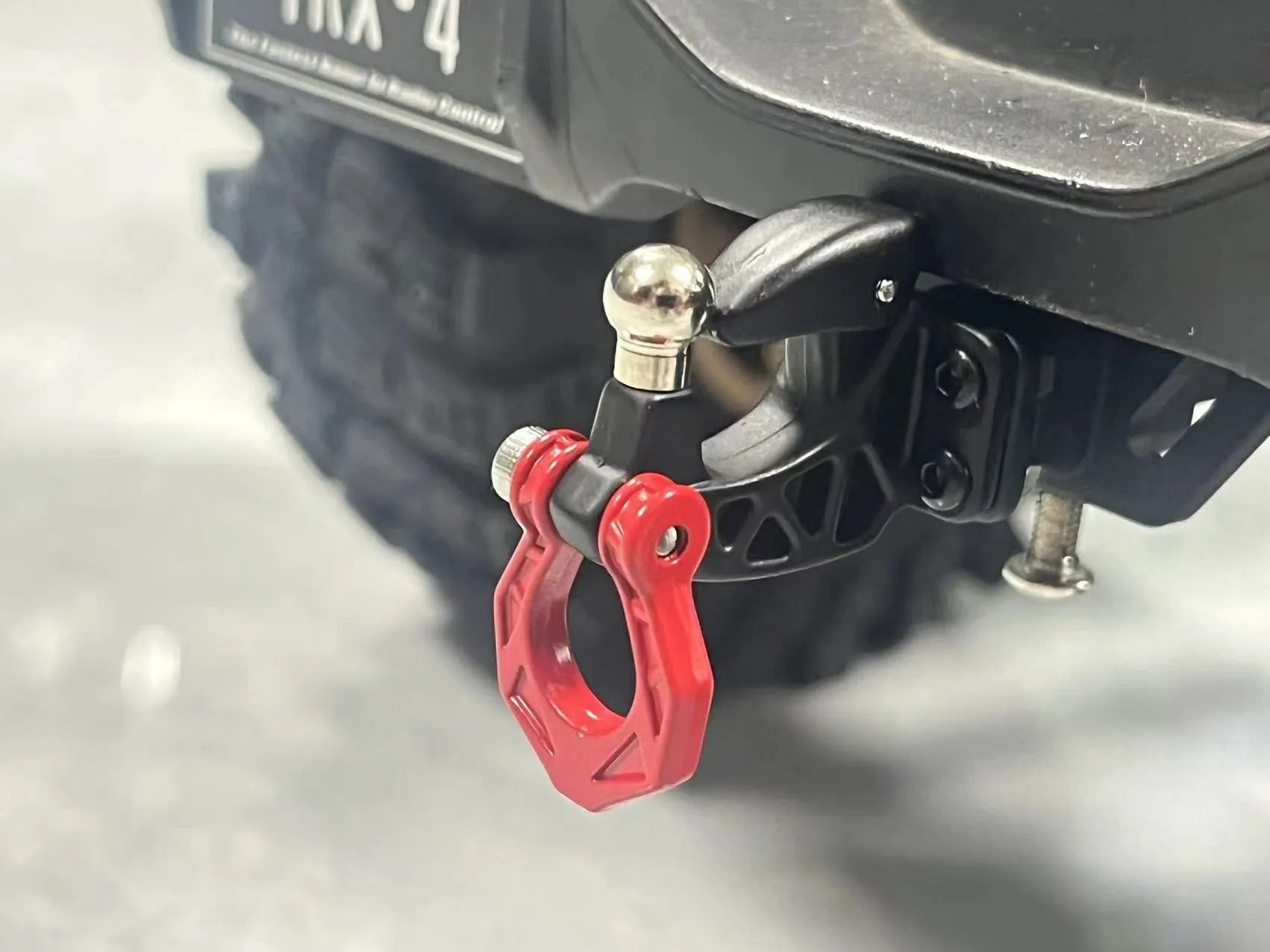 Metal Rear Bumper Tow Trailer Hook Drop Hitch Receiver For 1/8 1/10 Rc Crawler Car Axial Scx10 Traxxas Trx4 Rgt Yikong Redcat