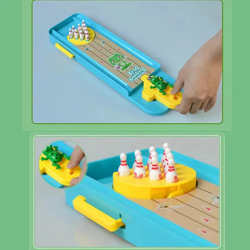 Frog Bowling Game for Kids Educational STEM Toys Parent Child Indoor Activity Stress Relief Desktop Game Birthday Christmas Gift