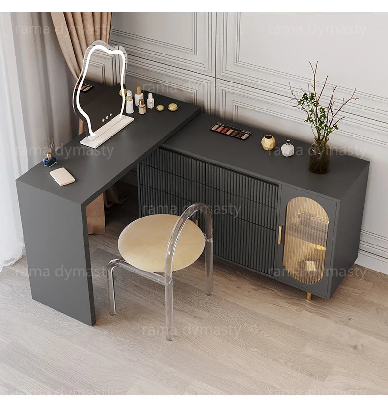 Modern Dresser Bedroom Simple Modern Corner Integrated Dressing Table Small Household Light Luxury Dressing Table