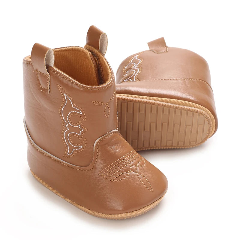 Newborn Baby Boots 0 12 Months Winter Denim First Walkers Boys Girls Warm Casual Western Style