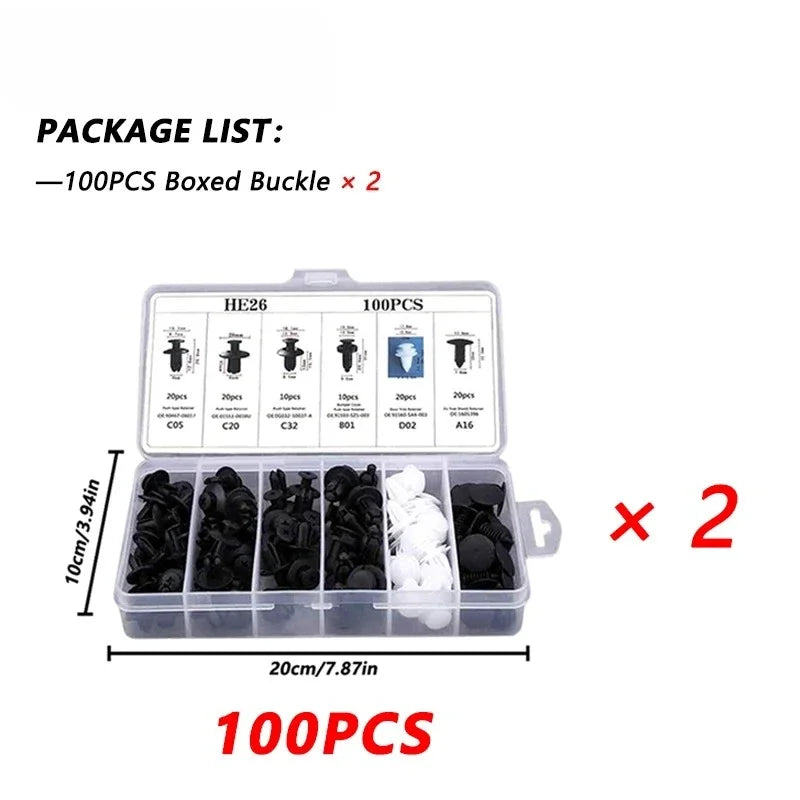 Auto Fastener Clip Kit, Car Body Push Retainer Pin, Fender Bumper Door Trim Panel Rivet Clips, Universal Car Repair Accessories