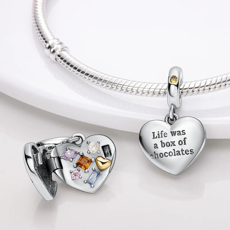 925 Sterling Silver Charms Beads Pendant Tree of Life Dog Elephant Love Heart Charm Fit Original Bracelet DIY Women Jewelry Gift