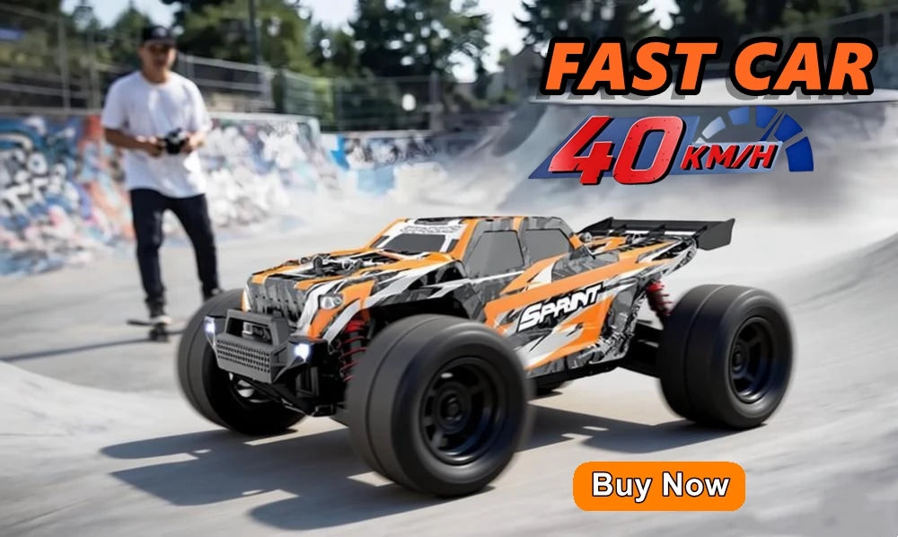 Remote Control Car RC Drift Racing 1:16 Vehicle Off Road Alloy 2.4G Radio High-Speed Trucks With LED Light Climbing Gift Kid Toy