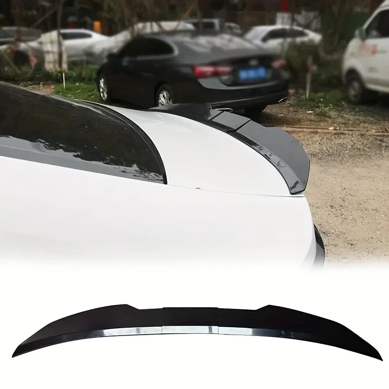 Universal 3pcs Sedan Rear Trunk Tail Rear Wing Spoiler 46.06-50.0inch Adjustable DIY Refit Boot Wings Spoiler Car Accessory