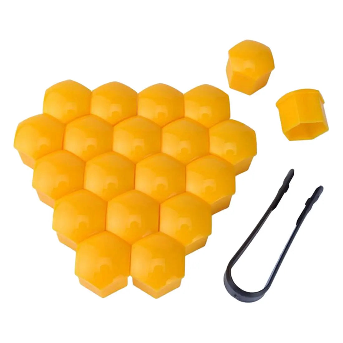 17mm/19mm/21mm 20Pcs Car Wheel Nut Caps Protection Covers Caps Auto Hub Screw Cover Black Car Tire Bolt Nut Cap Tyre Decoration
