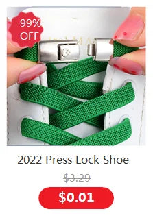 Press Lock Shoelaces Without ties Colorful Lock Elastic Laces Sneakers Kids Adult Flats No Tie Shoe laces for Shoes Accessories