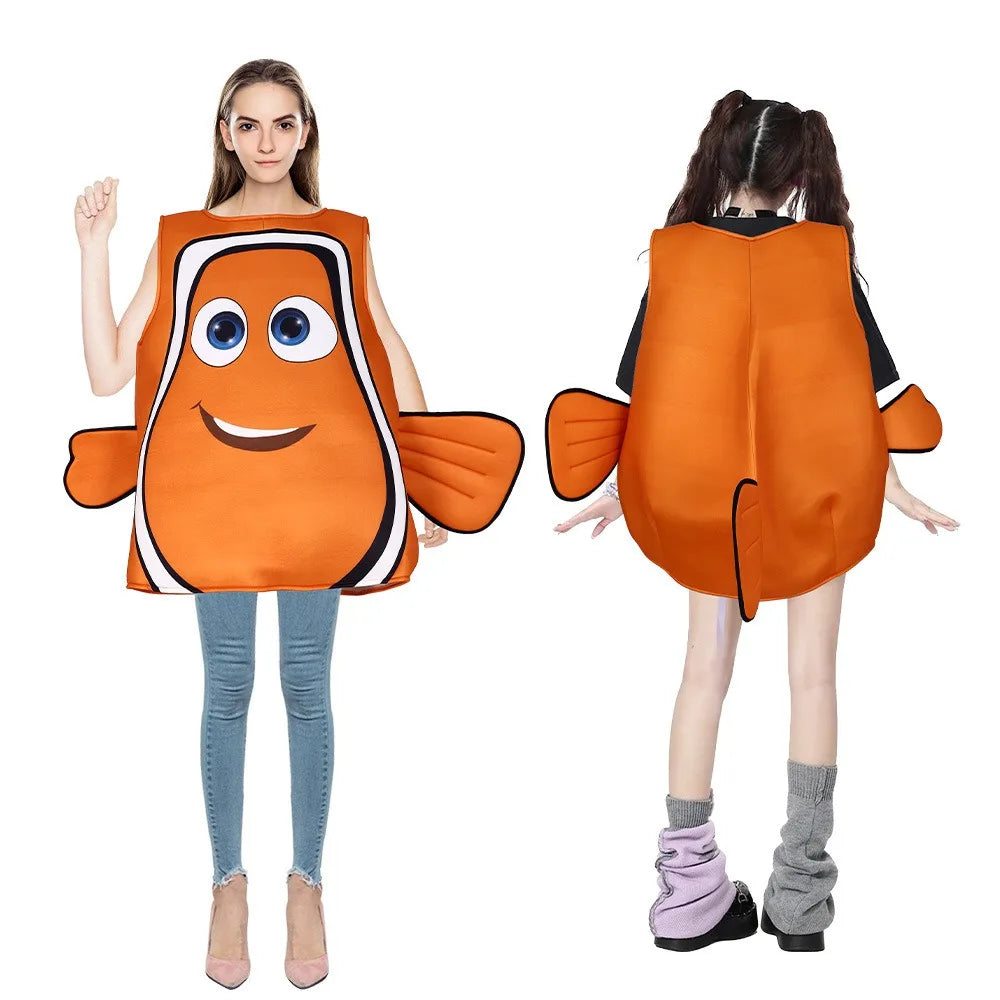 Find Nemo Clownfish Cospaly Costume Adult Anime Nemo And Dory Clown Fish Cosplay Halloween Christmas Party Funny Sponge Costume