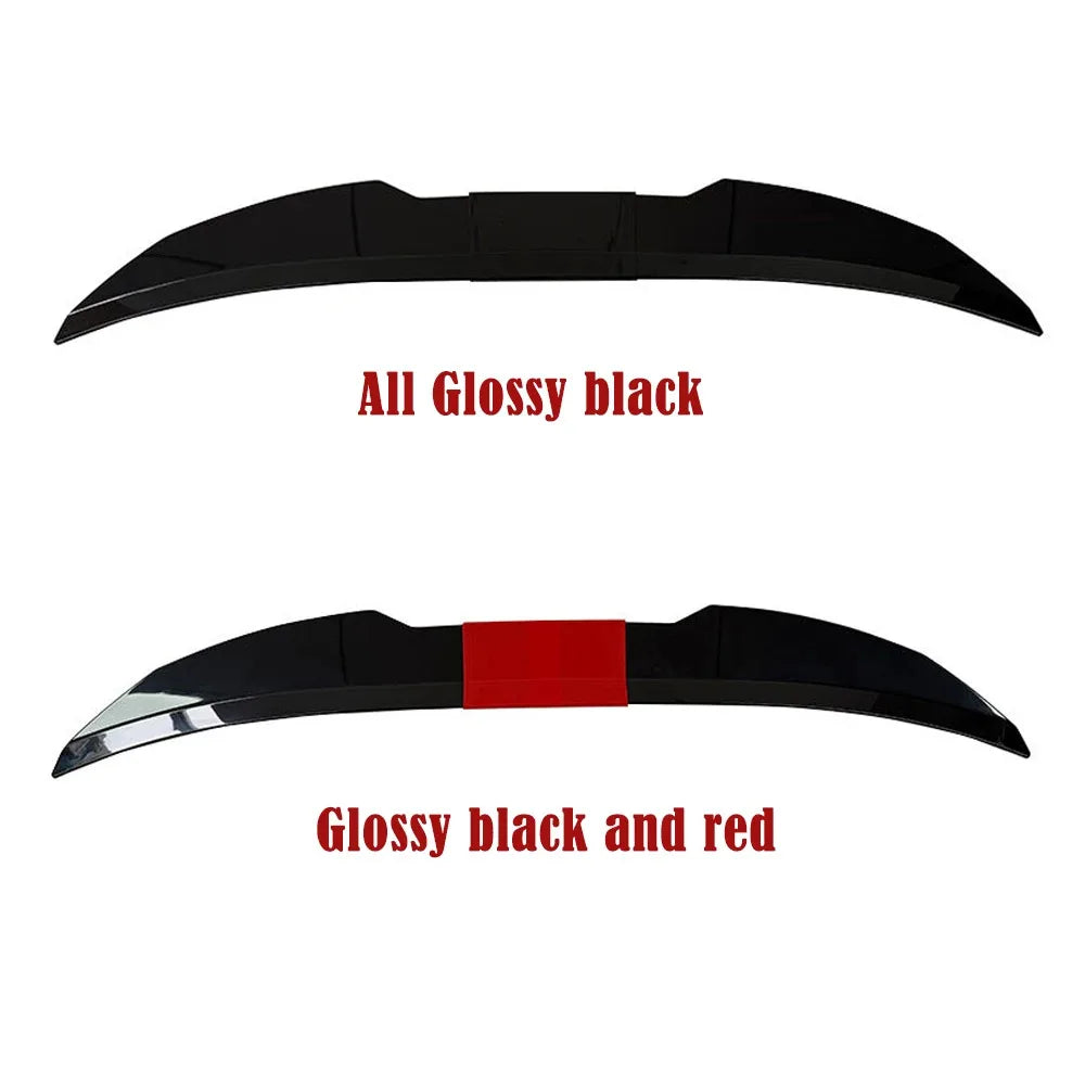 Universal 3pcs Sedan Rear Trunk Tail Rear Wing Spoiler 46.06-50.0inch Adjustable DIY Refit Boot Wings Spoiler Car Accessory