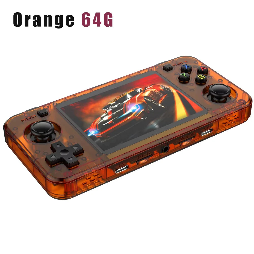 R36H ARKOS Retro Handheld Game Console Portable 64G 128G Pocket Video Player 3.5 Inch IPS Screen R36S landscape Kid Gift