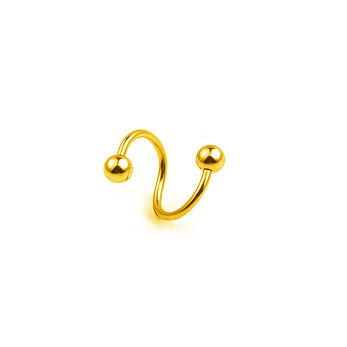 Women's Spiral Earrings Piercing Jewelry Multi-Use Body Jewelry - Lips Nose Septum Tragus Rook Labret Cartilage Hoop Rings Gift