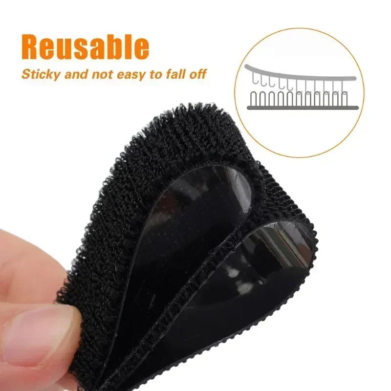 Tape Non-slip Velcros Sofa Diy Self-adhesive Carpet Fixing Stickers Car Fastener Accessories Double-sided Car Floor Mats Apparel