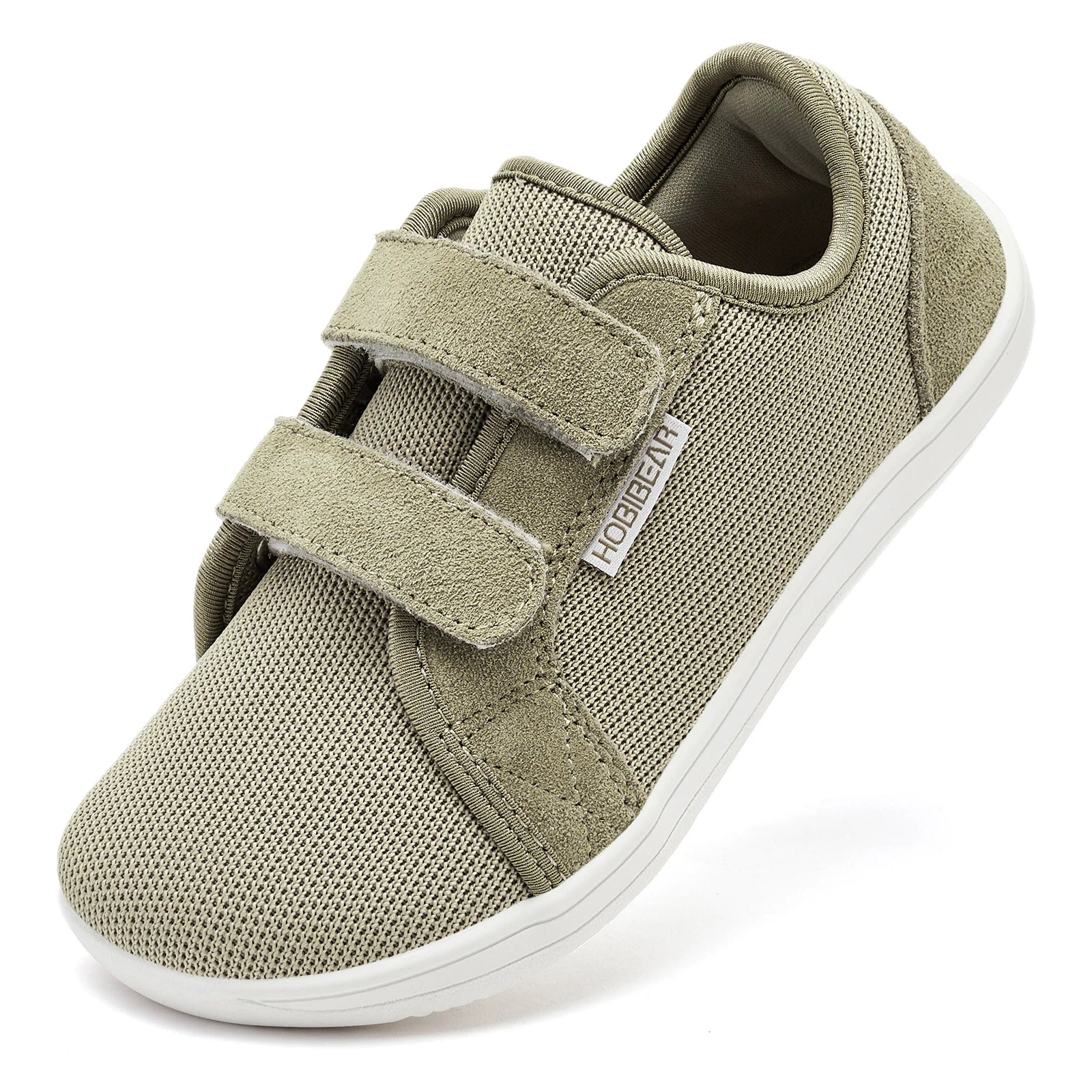 HOBIBEAR Boys Girls Barefoot Shoes Hook Loop Wide Toe Sneakers Mesh Lightweight Breathable Shoes(Toddler/Little/Big Kid)