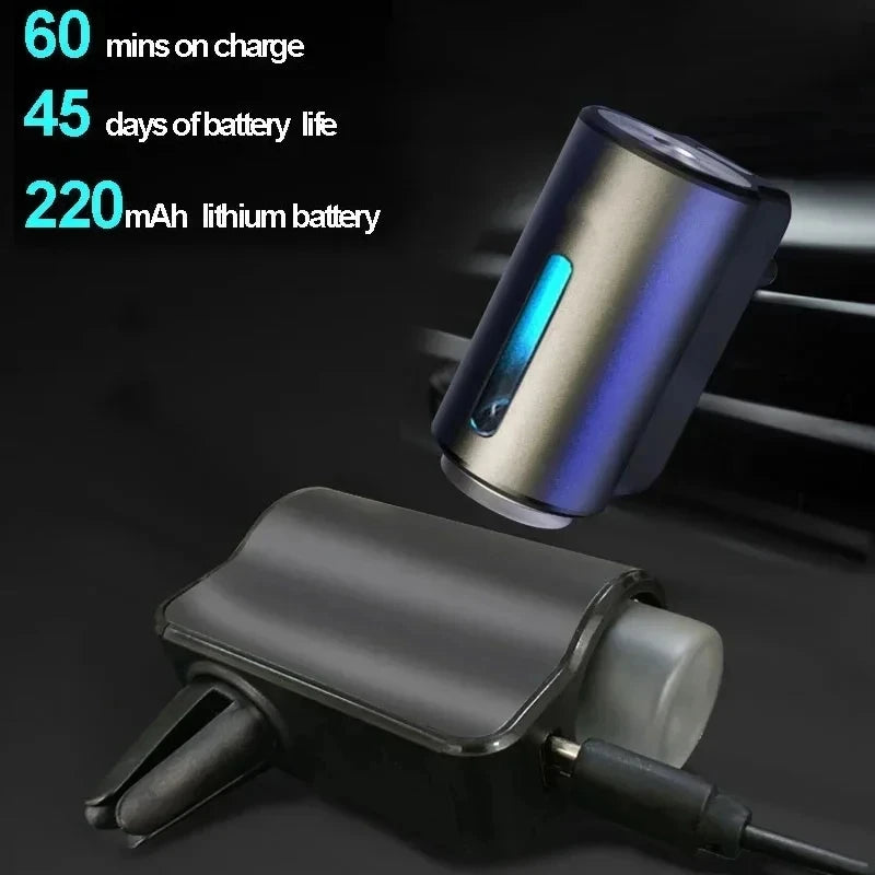 Smart Fragrance Diffuser Auto Air Vent Car Air Freshener Car Interior Deodorizer Aroma Humidifier Start Stop Car Accessories