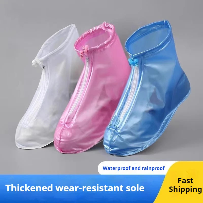 Waterproof Shoe Cover Men Women Silicone Shoes Protectors Rain Boots for Indoor Outdoor Rainy Reusable outdoor shoe Cover 1Pair