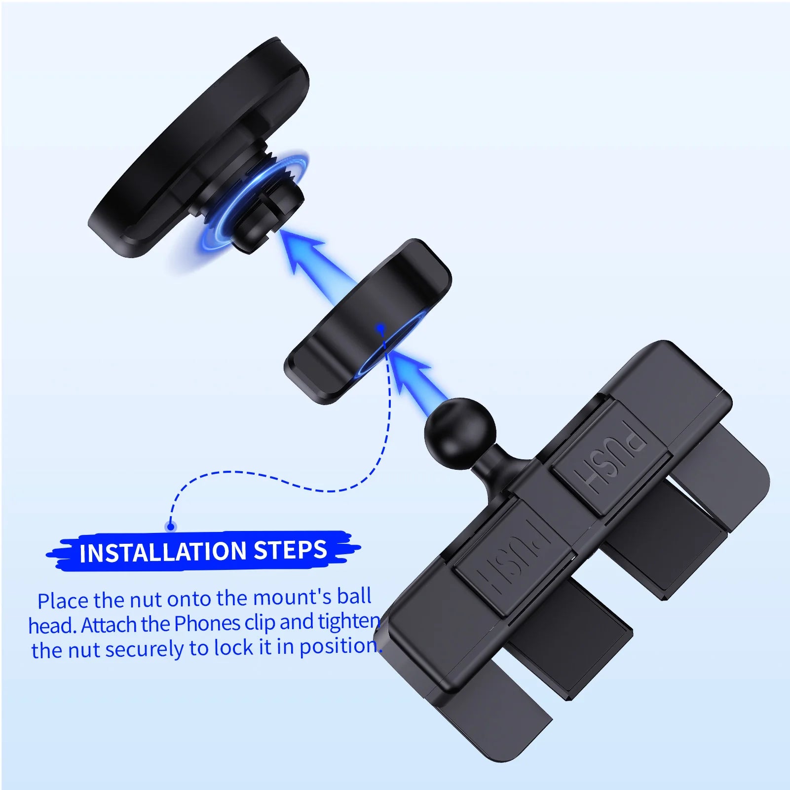 Car Mounted Magnetic Mobile Phone CD Slot Holder Smartphone Built-in 6 Powerful Magnets GPS Satellite Navigation for Iphone 16