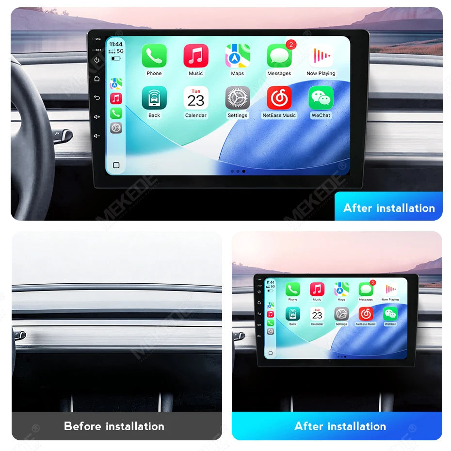 MEKEDE 9/10inch Universal Android 2 Din Car Radio for Volkswagen Skoda Toyota Nissia Carplay Auto Multimedia Player BT Head Unit
