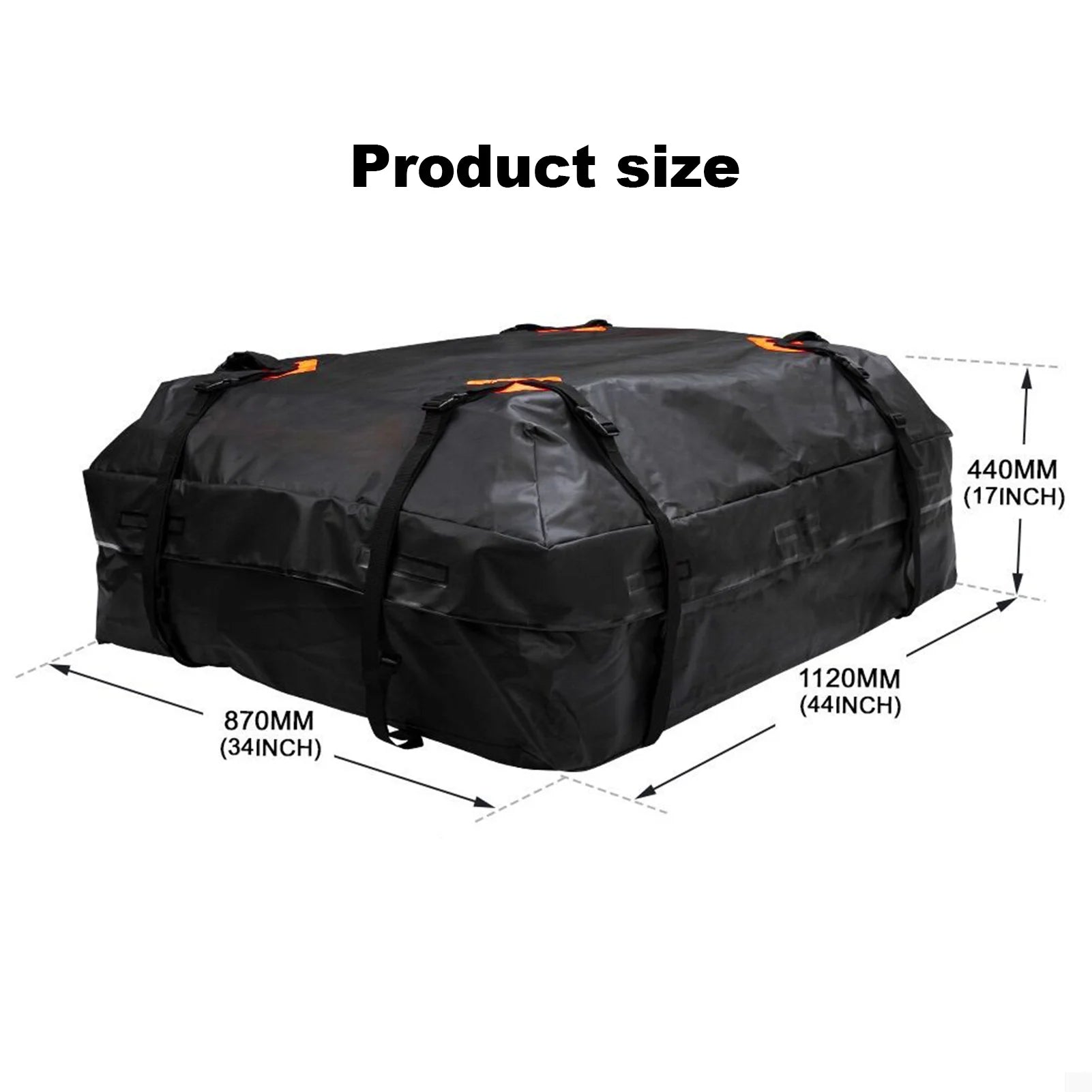 566L/425L Car Roof Cargo Carrier 420D/600D Waterproof Cargo Bag Universal Luggage Bag Storage Cube Bag For Travel Camping Car