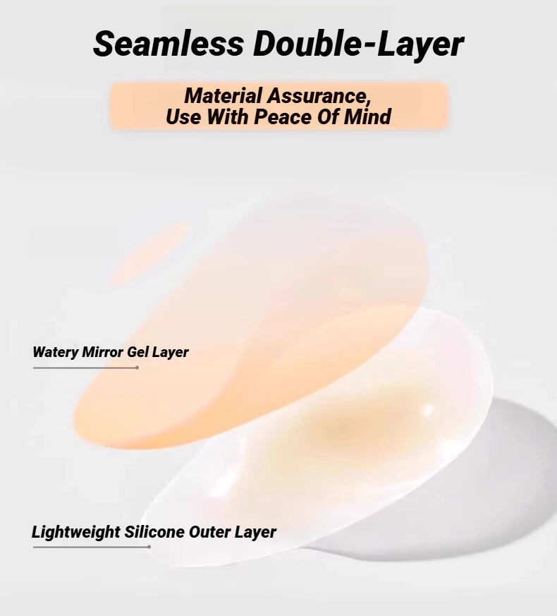 Invisible Self-Adhesive Nipple Covers Anti-Friction Washable Perfect For Summer Swimwear Beach Pool & Daily Wear Drop-Shaped