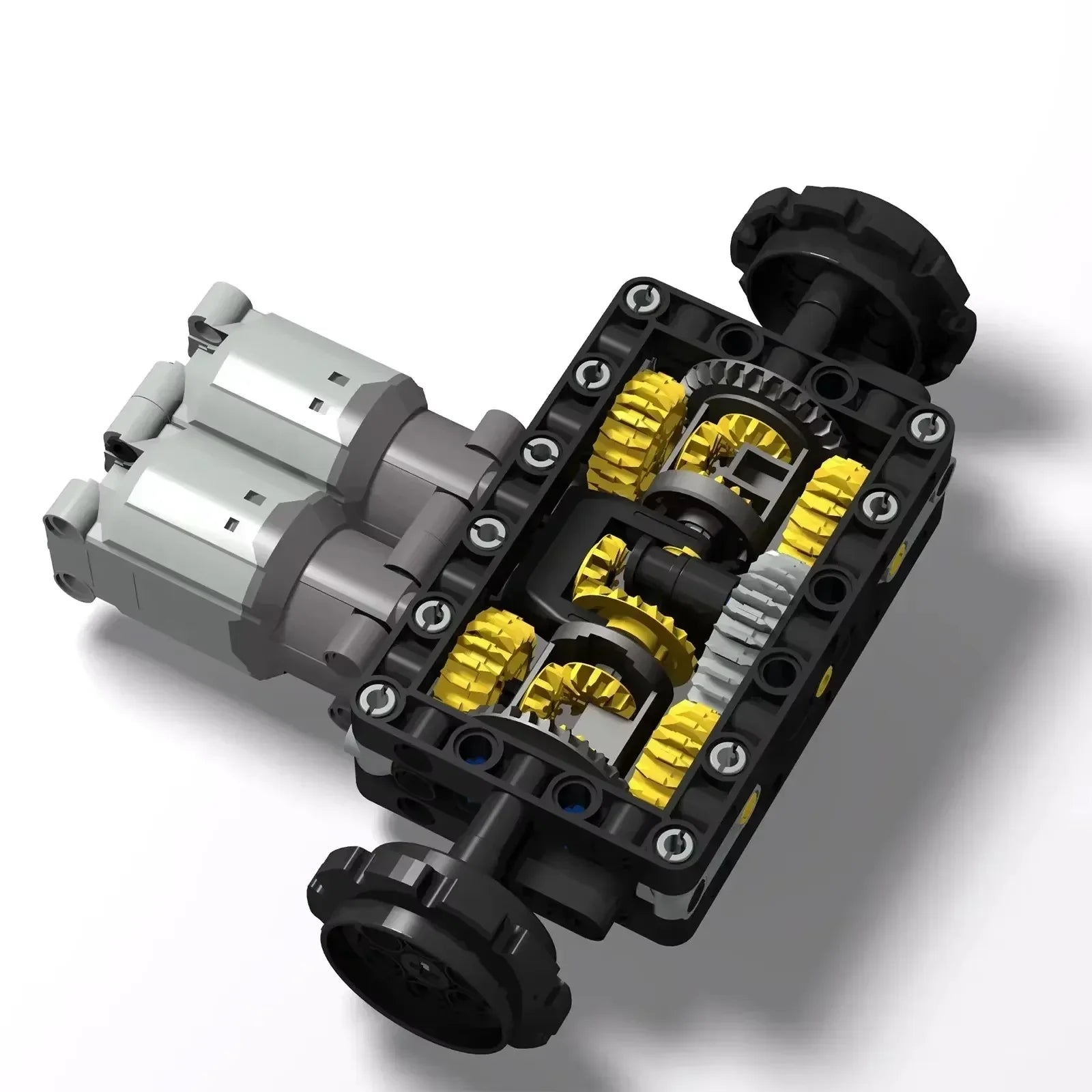 MOC-19788 Tank Remote Control Steering System Building Blocks Kit with L Motors 66pcs ABS Educational STEM Toys Bricks Kids Gift