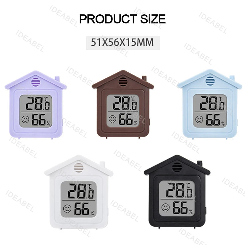 LCD Digital Thermometer Hygrometer Indoor Room Electronic Temperature Humidity Meter Sensor Gauge Weather Station For Home ﻿