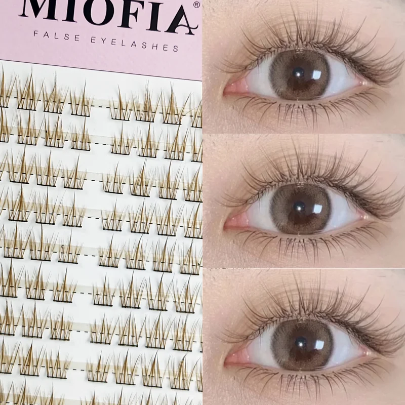 Large Capacity Fish Tail Fake Eyelashes Natural Russian Anime Eyelashes Natural Eyelashes Cosplay Single Cluster Fake Eyelashes