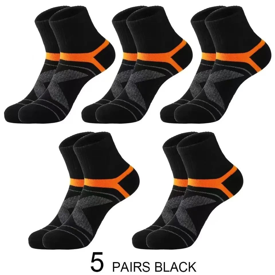 3 Pairs High Quality Men Black Socks Black Sports Socks Casual Soft Running Summer Absorb Sweat Breathable Male Sock Sokken