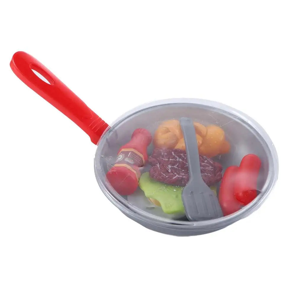 Cookware Pot Pan Toy Children Kitchen Toy Children Pretend Play Kitchen Miniature Kitchen Play Kitchen Toy Set Simulation Food