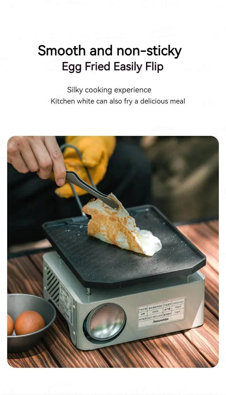 Naturehike Camping Frying Pan Cookware Folding Non-stick Pan Outdoor Ultralight Portable Easy Clean Grill BBQ Plate