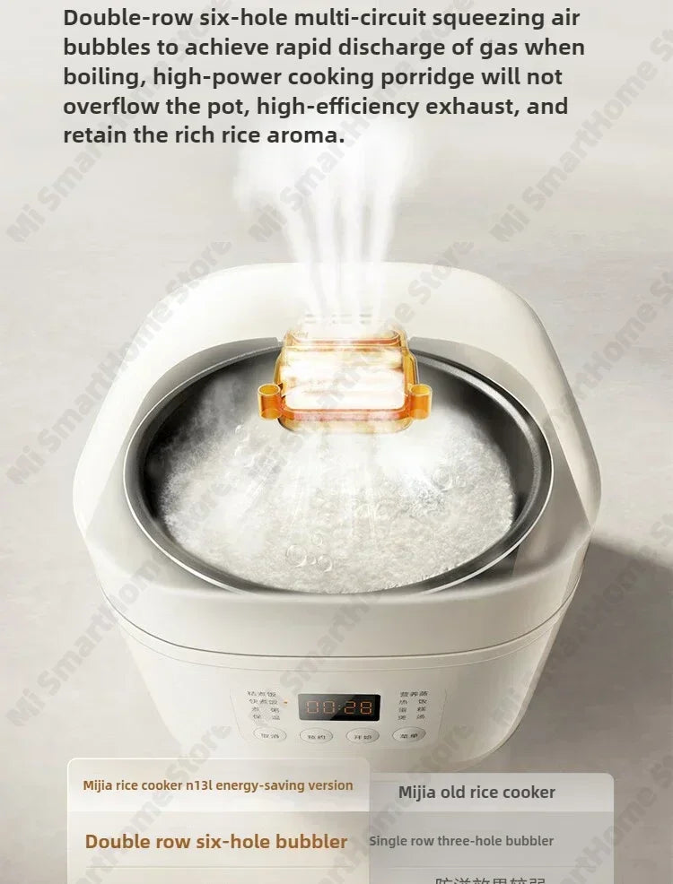 Xiaomi Mi Rice Cooker N1 3L Energy-saving Version 9 Stage Cooking Dual Engine Anti Overflow 6-Layer Composite Liner MFB13A0