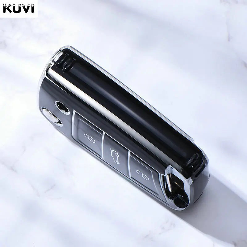 3 4 Buttons Car Key Case Cover Fob For VW Volkswagen Golf 7 MK7 Tiguan MK2 For SEAT Ateca Leon FR 2 Ibiza For Skoda Octavia A7