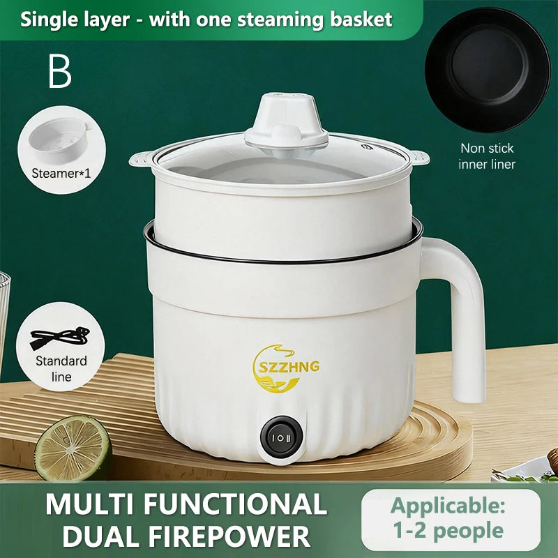 Non Stick Hot Pot Multil Lutuan Ng Kanin 1.8L Cheap Rice Cooker Electric Heating Pot Mini Rice Cooker With Steamer Small