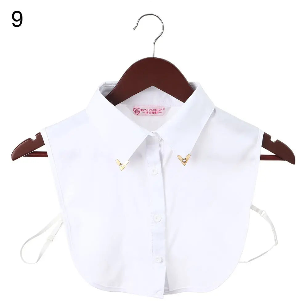 New Lapel Fake Collar Vintage Detachable Shirt False Collar for Women Blouse Sweater Lapel Top Neckwear Ties Clothes Accessories