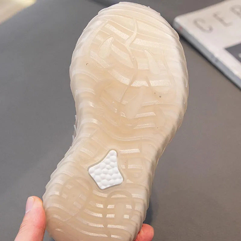 Children's Coconut Shoes 2025 Autumn Styles Boys Sneakers Breathable Mesh Shoes Fly Weaving Girls Casual Shoes Soft Sole baby