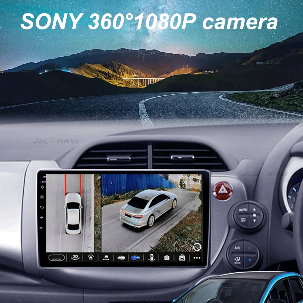 Car Radio Android 16 For Honda Jazz Fit 2007-2013 RHD Stereo Multimedia Video Player Carplay Auto GPS Navigation 2din Head Unit