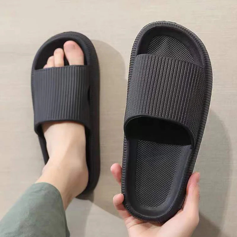 Slippers EVA Sandals Slippers Simple Men Women Wear Thick-Soled Non-Slip Summer Quarters Bathroom Shower  Indoor Home Casual