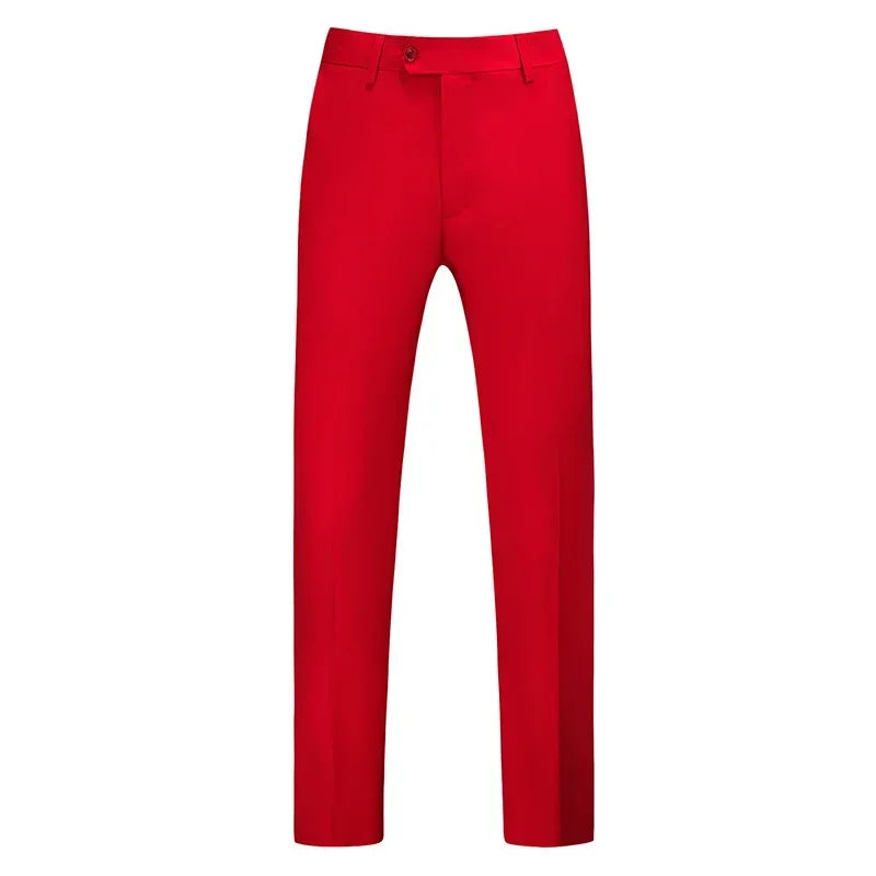 Men Dress Pants Solid Color Slim Fit Business Casual Office Wedding Formal Trousers High Quality Men Clothing Suit Pants 29-40